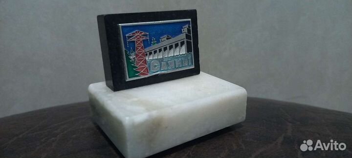 Саяны гэс мрамор 1956г коллекционый