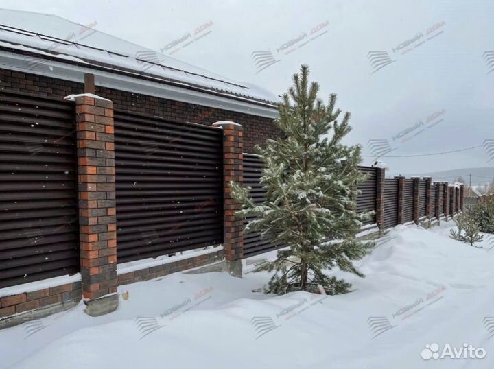 Забор жалюзи из металла