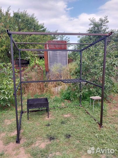 Мангал с крышей