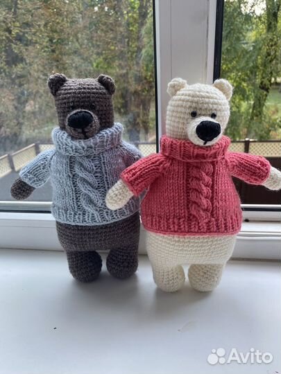 Вязаная игрушка Медведь