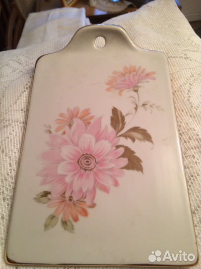 Фарфоровая сырная доска Дулево Чайница лфз