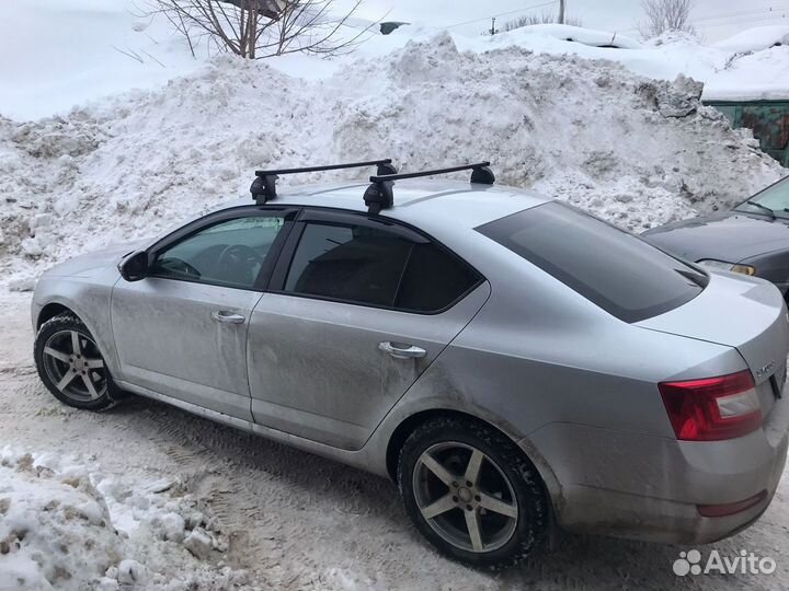 Багажник на крышу Skoda Octavia A7 поперечины