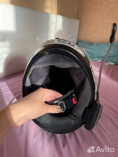 Мотошлем Laser (размер XS) с гарнитурой Cardo