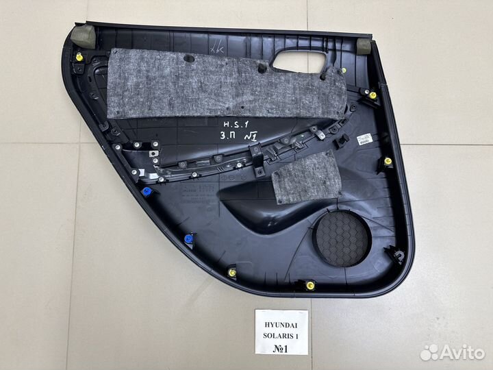 Обшивки дверей Hyundai Solaris 1