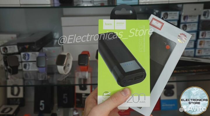 Повер Банк Зарядка на 10000 мАч Hoco H-65 LUX