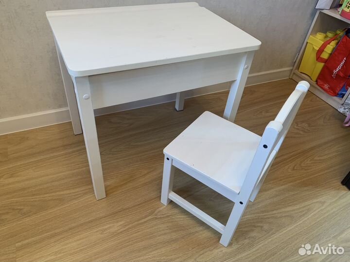Стул и стол детский качалка Икеа
