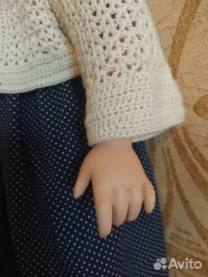 Фарфоровая коллекционная большая кукла 70см