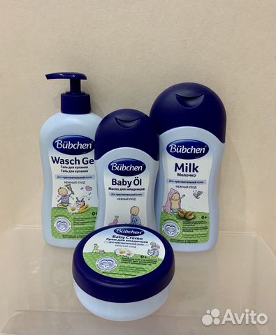 Детский шампунь, гель для купания Bübchen