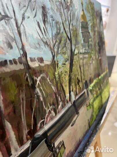 Картина маслом на холсте высокого качества пейзаж