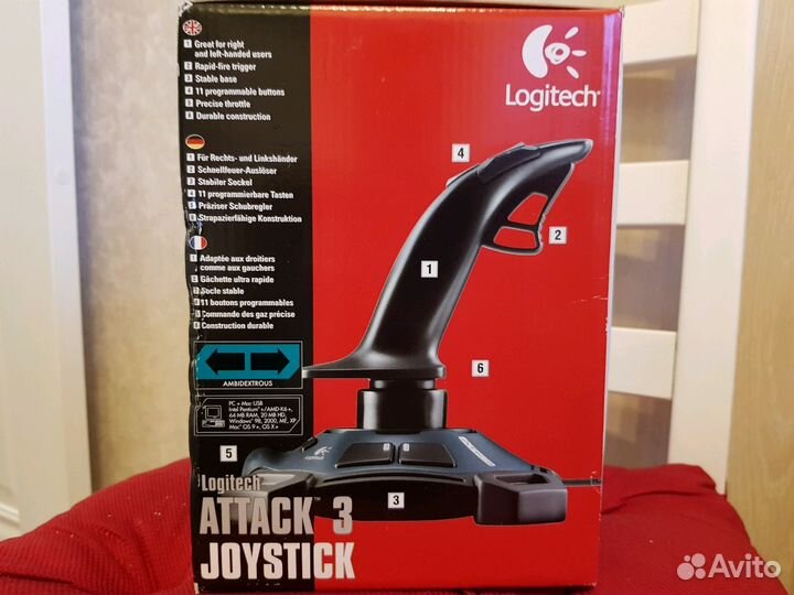 Джойстик Logitech Attack 3 (новый)