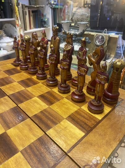 Шахматы СССР 1960х г Ручная работа Целые Идеал
