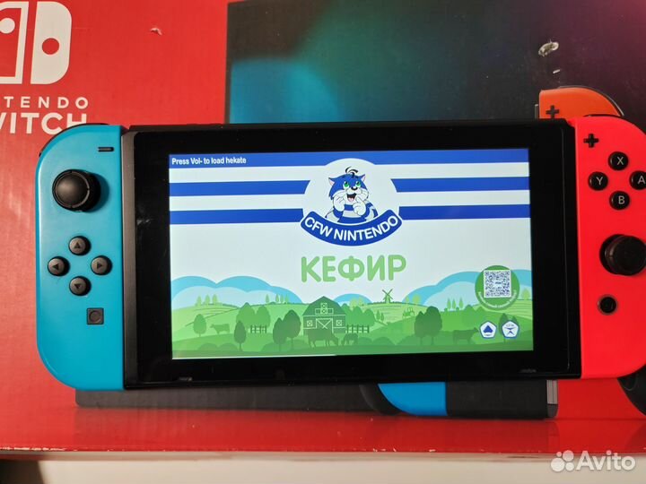 Nintendo switch rev 2 прошитая 128 гигов