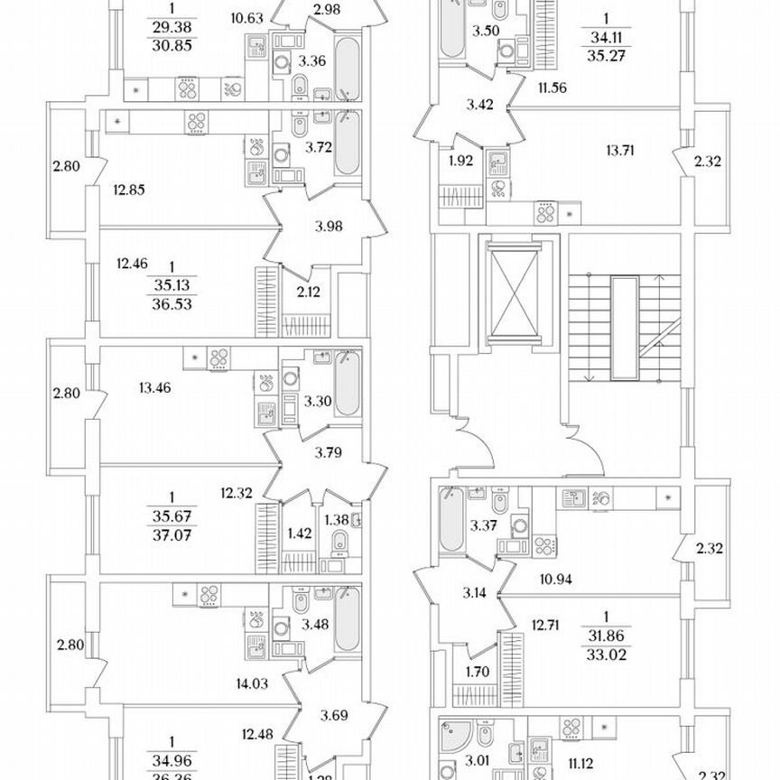 2-к. квартира, 63,9 м², 3/9 эт.