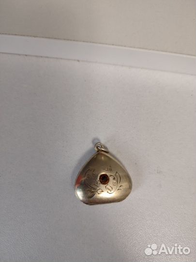 Кулон сердце серебро 875пробы