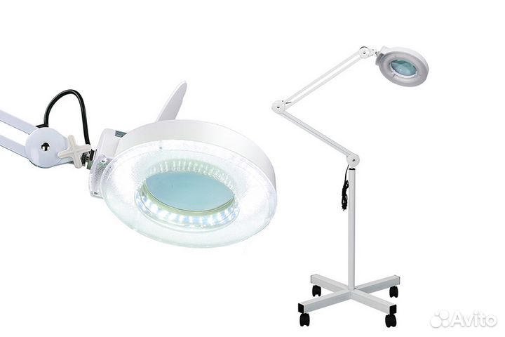 Светодиодная LED лампа лупа напольная / Гарантия