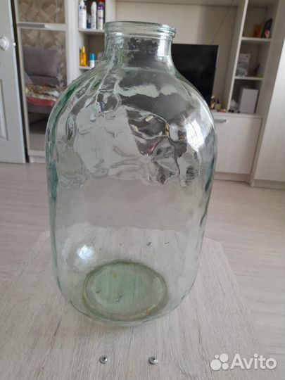 Бутыль банка 10 литров стеклянная