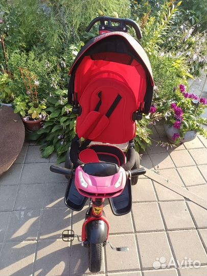 Детский велосипед с родительской ручкой бу