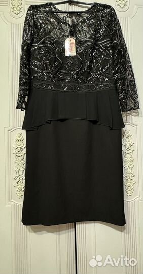 Нарядное новое кружевное праздничное платье 54