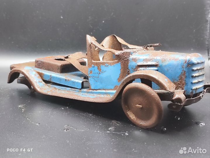 Автокран грузовик игрушка СССР жесть Зис 150