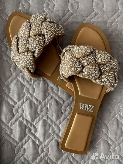 Шлепанцы zara 37 новые