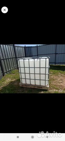 Емкость кубовая пластиковая б/у