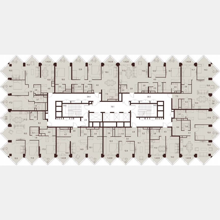 3-к. квартира, 79,5 м², 28/28 эт.