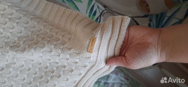 Плед детский вязаный