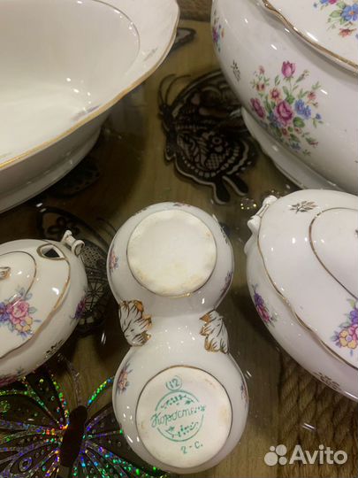 Предметы столового сервиза Коростень (СССР)