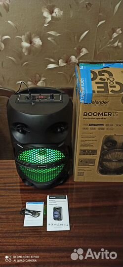 Defender Boomer 15,15Вт,бас,дисплей,новая