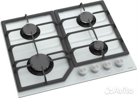 Газовая поверхность белое стекло чугун SA026