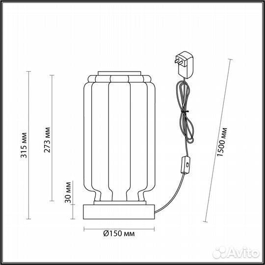 Odeon light 5408/10TL настольная лампа