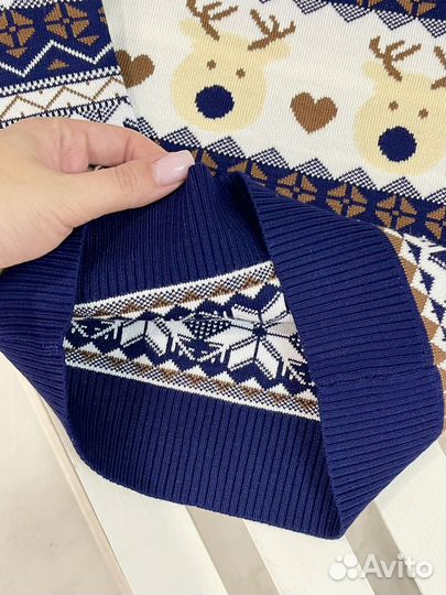 Свитер новогодний детский 92 98 теплый