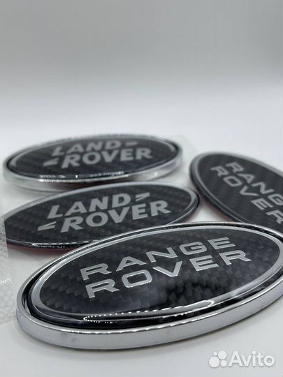 Эмблема Range Rover Land Rover карбон