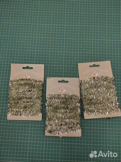 Мишура Тильда/ Tilda Silver Garland