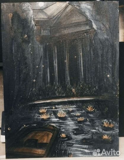 Картина акрилом на холсте