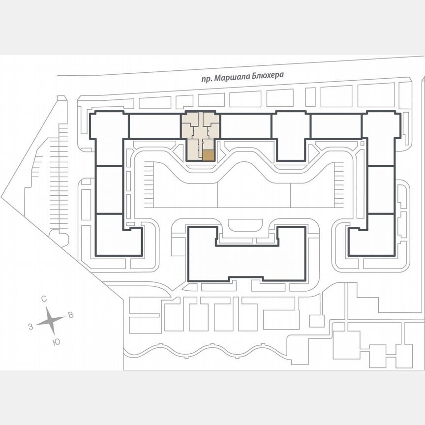 1-к. квартира, 38,4 м², 3/17 эт.