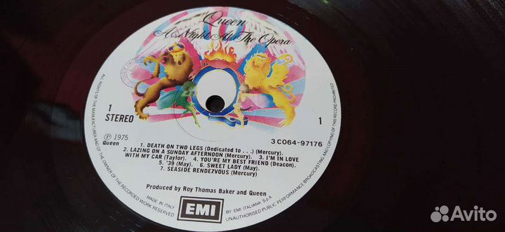 Queen Anight AT the opera LP Made in Italy