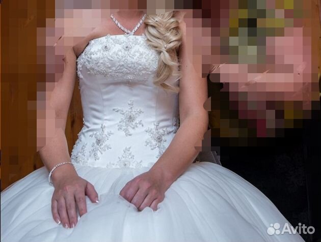 Свадебное платье+подъюбник-кольца