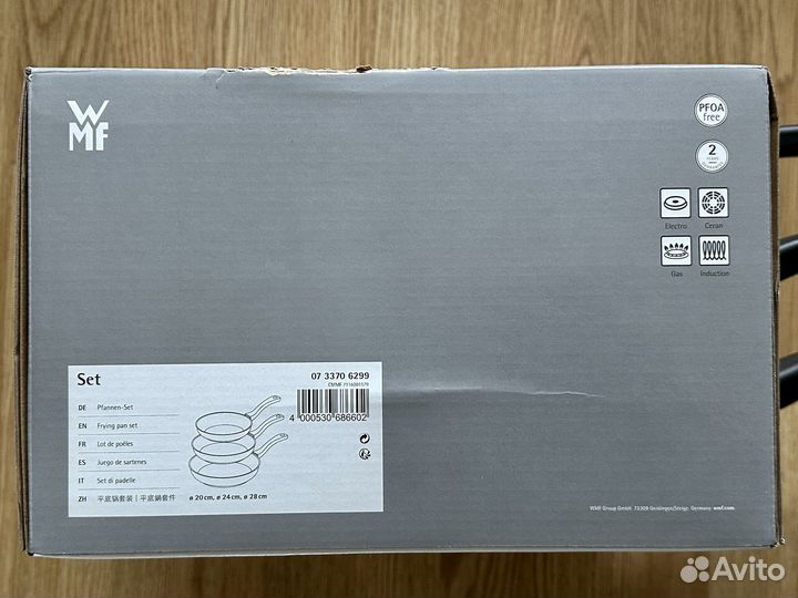 3 сковороды WMF Devil 20,24,28 см, NEW, Германия