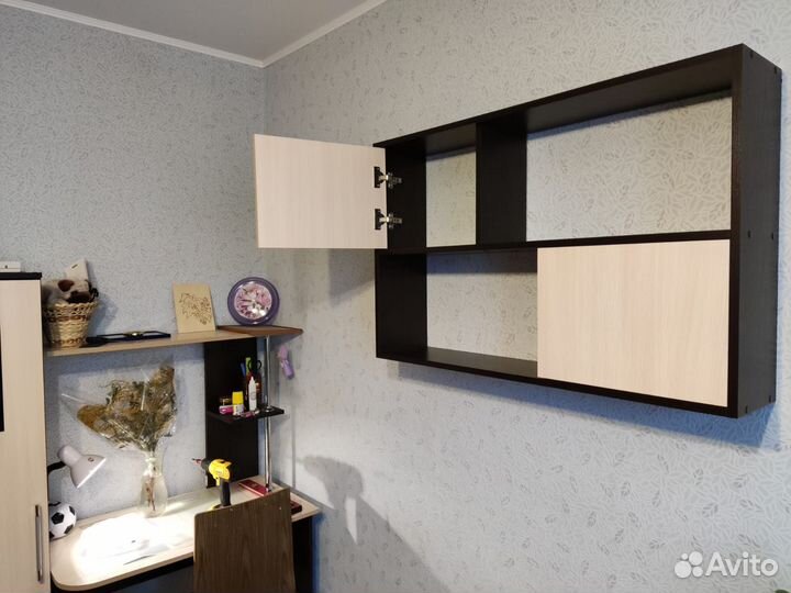 Настенная полка пд-1 Венге-Молочный дуб