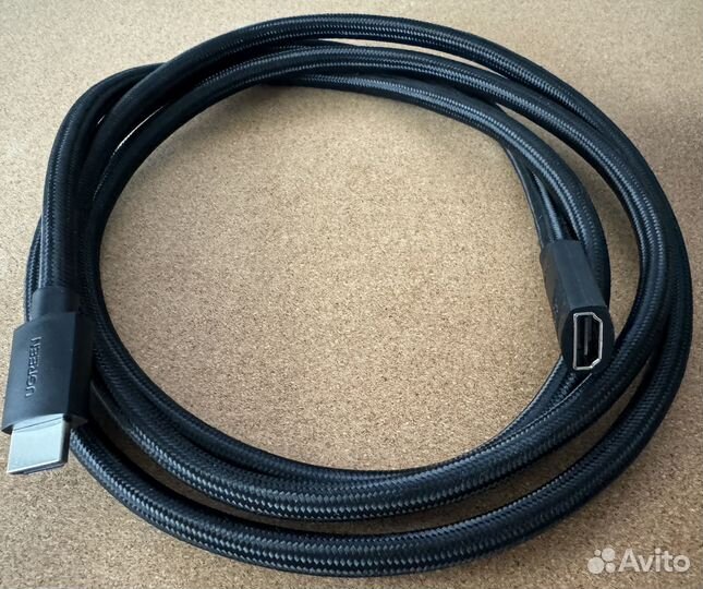 Кабель Ugreen HD151 hdmi v2.1 Male-Female 2 метра