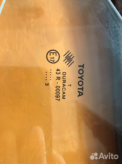 Стекло двери задней правой форточка Corolla E180