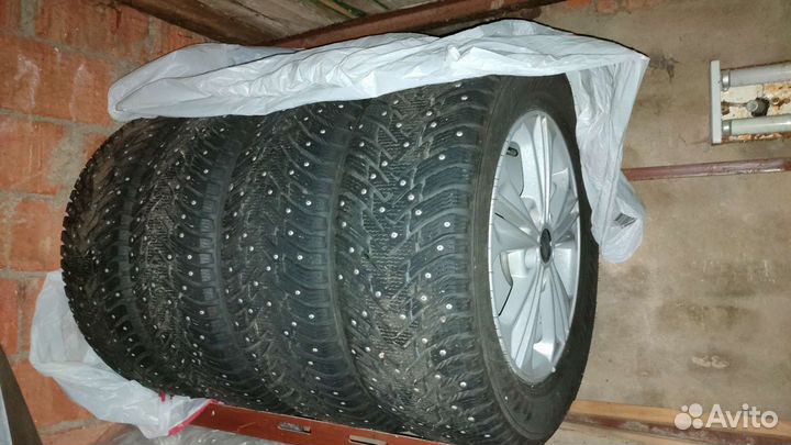 Новые колеса в сборе на hyundai creta r16 зима шип