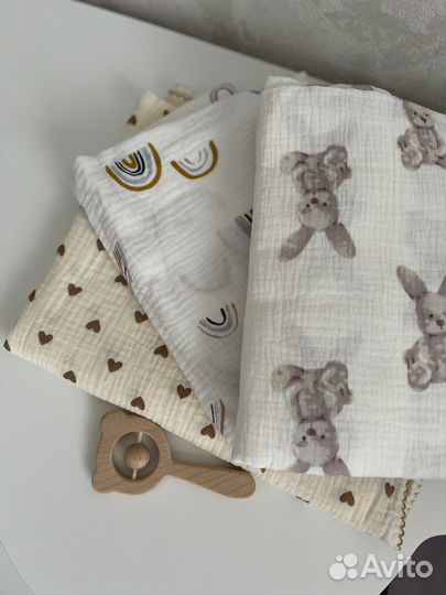 Муслиновые пеленки 110х135