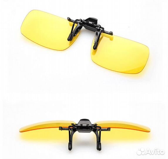 Клиппон на очки солнцезащитные/антиблик