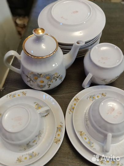 Чайный сервиз СССР Рижский фарфоровый завод