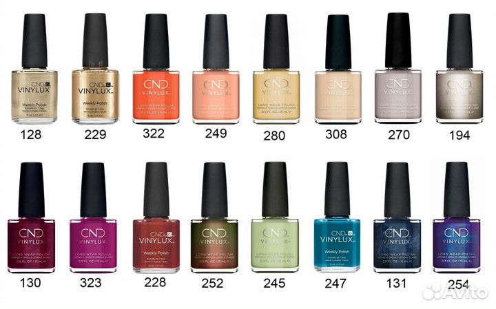 Лак для ногтей Vinylux, большой выбор