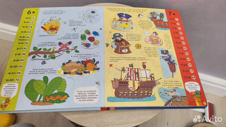 Книга с окошком Таблица умножения