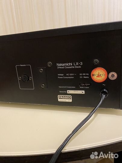 Дека кассетная Nakamichi LX-3 100вольт