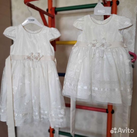 Нарядные платья для сестренок